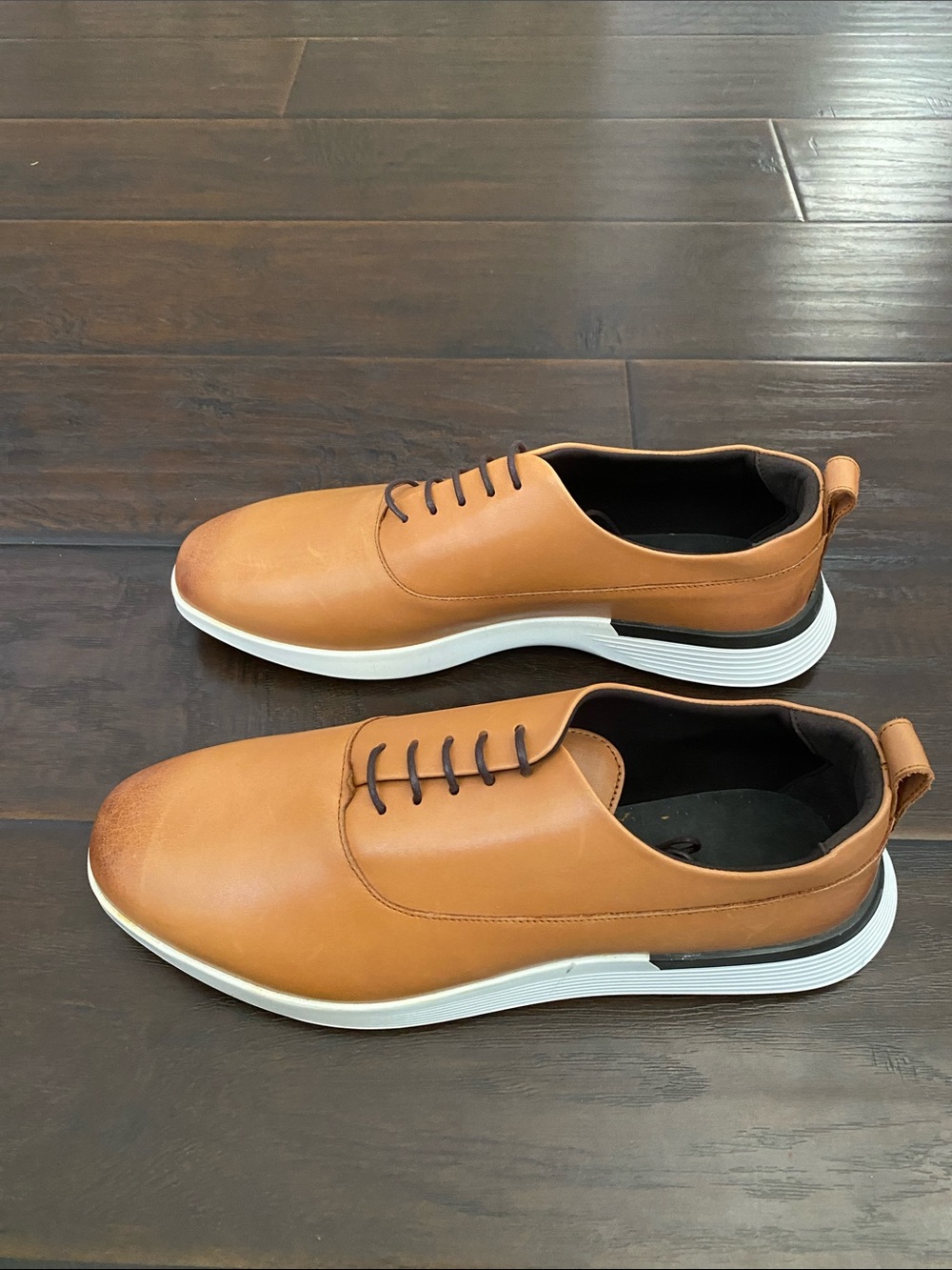 Wolf & shepherd leather upper lace up shoes mens size 11 - no insoles